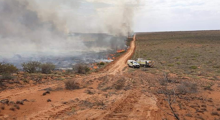 The fire devastated a large chunk of bush land in the Gascoyne