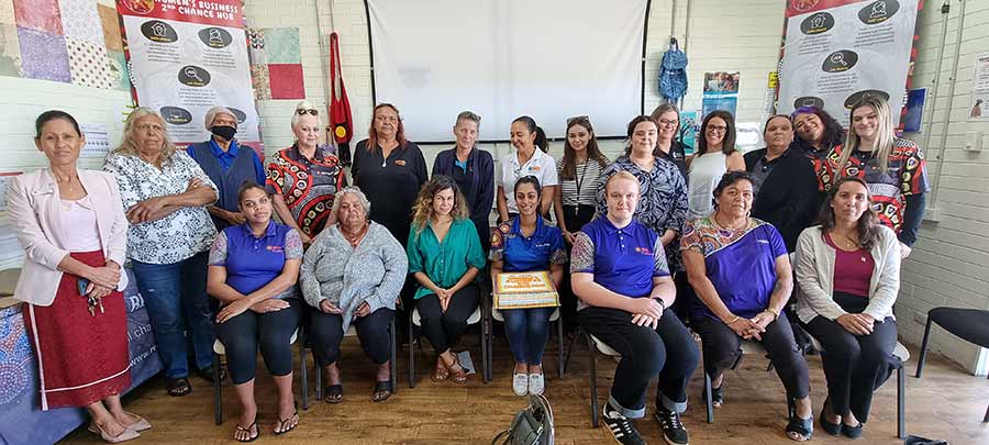 Everyone who attended the Real Futures Women’s Business Second Chance (WB2C) Hub opening in Carnarvon.