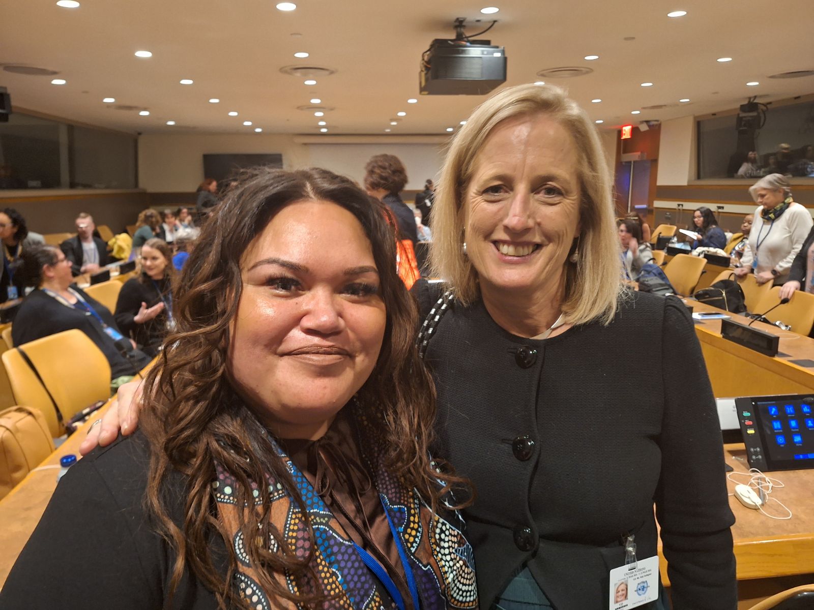 Oneeva and Katy Gallagher at CSW68